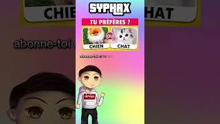 CHAT VS CHIEN  shortswithzita syphax shorts chien chat [upl. by Minerva]