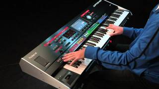 Roland JUPITER80  Organ  Touchscreen Drawbars [upl. by Yttig769]