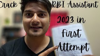 RBI Assistant 2023 Preparation Strategy  Study Plan  Todo list [upl. by Apgar640]