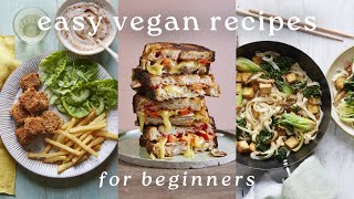 3 EASY VEGAN RECIPES FOR BEGINNERS VEGANUARY [upl. by Ailegnave]