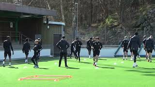 Football training vastra frolunda IF first team [upl. by Drofkcor]