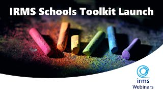 IRMS Schools Toolkit Launch [upl. by Ashford]