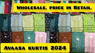 Avaasa branded kurtis Wholesale😍😍Mega sale avaasa collection 2024 batch🦚🦚Booking No 9514166096 [upl. by Schach]