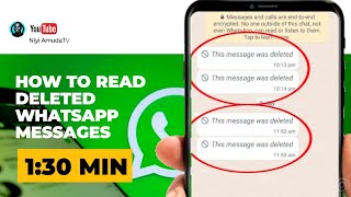 Deleted WhatsApp Messages Recovery  How to read deleted WhatsApp messages without thirdparty apps [upl. by Imarej]