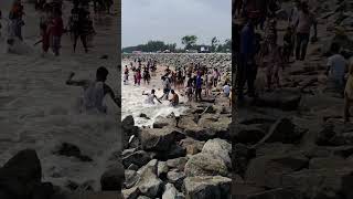 Digha sea beach water waves 🌊⛱️  beautiful weather 🌞🌤️🌈  shortvideo dighaseabeach viralshorts [upl. by Westlund]