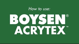 How to use BOYSEN Acrytex [upl. by Nagel]