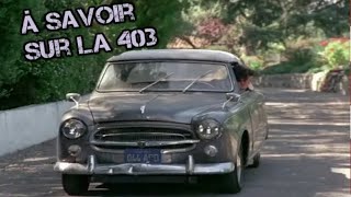 à savoir sur la Peugeot 403 [upl. by Earej858]