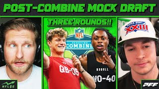 3ROUND POSTCOMBINE MOCK DRAFT  NFL Stock Exchange [upl. by Artenak]