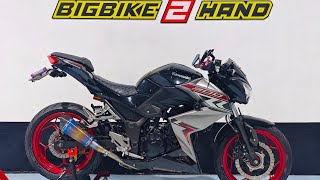 Kawasaki Z300 abs 2018 Exhaust sound Akrapovic slip on [upl. by Ennayelhsa]