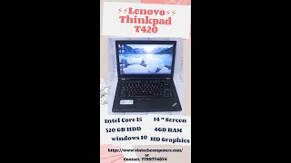 Lenovo Thinkpad T420 Laptop 🚀🚀🚀  Vintech Computers😊  Hyderabad Call 7799774874 shorts used [upl. by Vasta816]