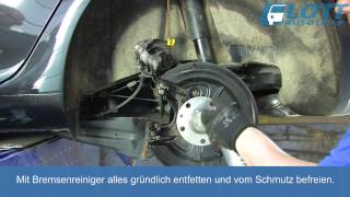 VW Golf 5 Bremsen wechseln hinten VideoanleitungTutorial [upl. by Latsyek]