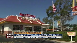 Egg McMuffins are 88 cents on 88 [upl. by Treulich739]