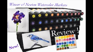 NEW  Winsor amp Newton Promarker Watercolor Marker Review amp Demo [upl. by Narol]