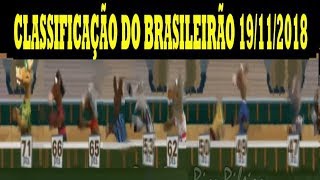 Cavalinhos do Fantástico CLASSIFICAÇÃO DO BRASILEIRÃO 19112018 [upl. by Emlynn]