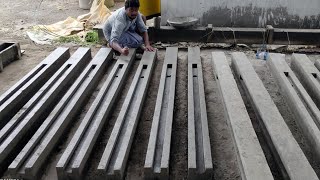 Cement Compound Post  ReadyMade Fence RCC Cement Pillar  Making of Concrete Compound Pole [upl. by Aivatahs]