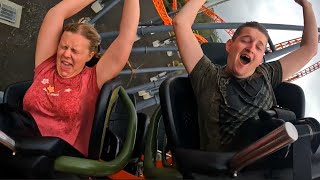 Riding Steel Taipan At Dreamworld  Rider Cam POV  We Got SOAKED [upl. by Brawner]