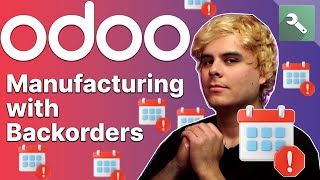 Manufacturing with Backorders  Odoo MRP [upl. by Arraek549]