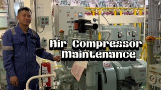 AIR COMPRESSOR MAINTENANCE  Topings World [upl. by Llemhar]