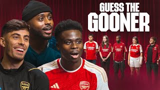 GUESS THE GOONER 2  Bukayo Saka Kai Havertz Sharky amp Frimmy [upl. by Bomke997]