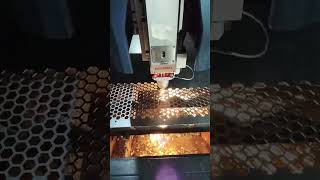 Laser cutting plat grille speaker custom machine fiberlasercutting cuttinglaser cnc [upl. by Kerrill]