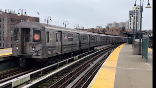 IND Subway R68 D Train Ride from Coney Island to Norwood205th Street via Brighton Express [upl. by Nidraj]