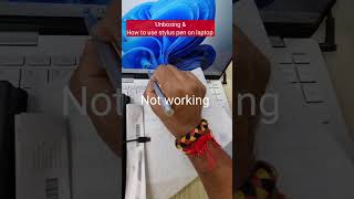 how to use stylus pen on laptop touchpad  stylus pen kaise use kare  stylish pen for laptop [upl. by Tiram]