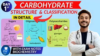 carbohydrate biochemistry  classification of carbohydrate biochemistry  structure of carbohydrate [upl. by Asiela]