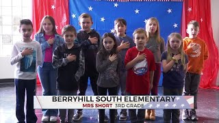 Daily Pledge Students From Mrs Shorts 3rdGrade Class At Berryhill South Elementary [upl. by Nikola]