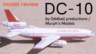 model review McDonnellDouglas DC10 by Oddball Productions  Murphs Models [upl. by Yejus]