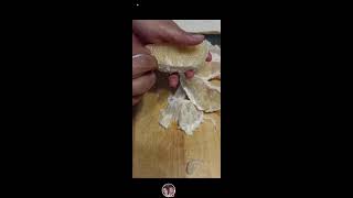 Peeling amp cutting POMELO [upl. by Aserat584]