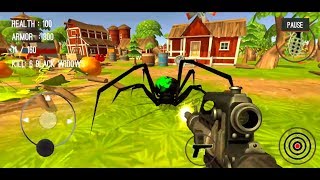 Spider Hunter Amazing City 3D 14 BLACK WIDOWS  AndroidiOS Gameplay [upl. by Aduhey770]