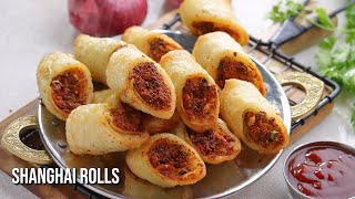 న్యూ ఇయర్ పార్టీలకి పర్ఫెక్ట్ షాంగై రోల్స్  New Year Party Special Veg Rolls  Shanghai Veg Rolls [upl. by Ylrebmyk]