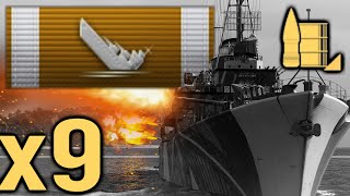 ELBING AP Monster  sending 9 Ships down  World of Warships [upl. by Evonne]