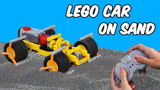 Testing my 10 LEGO Car Driving on Sand  Lego Technic [upl. by Albur157]