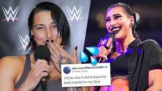 Rhea Ripley Reads THIRST Tweets Gets Jealous of Liv Morgan [upl. by Atiniuq]