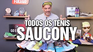 TODOS OS TÊNIS DA SAUCONY [upl. by Hgielra]