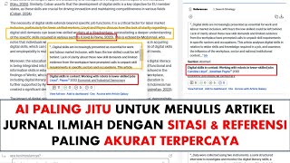 AI Penulis Ilmiah Terakurat Cara Gunakan Scite untuk Artikel dengan Referensi Otomatis amp Tepat [upl. by Matias]