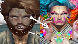 ASMAR ANIMATION face cleaning and makeover [upl. by Lugar]