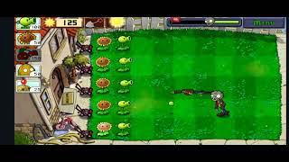 Plant vs Zombies V1 Level 6 [upl. by Sinylg]