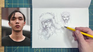 Sktchy Live with David Tenorio  Quick Sketch Portraits  QampA [upl. by Ydarg36]