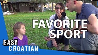 Easy Croatian 3  Your favourite Sport [upl. by Eenot]