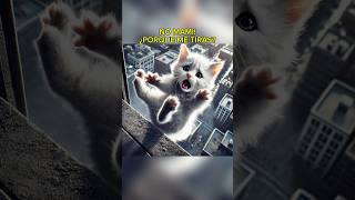 DUEÑA TIRA A SU GATITO😢 cat short viral shortviral gato gatito mascota ia historia gatito [upl. by Egroj]