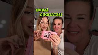 ANNEMLE DUBAİ ÇİKOLATASI DENİYORUZ 🍫 shorts dubaiçikolatası food dubaichocolate viralvideo [upl. by Krispin]