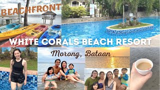 BATAAN WHITE CORALS BEACH RESORT REVIEW  Beachfront Hotel  Morong Bataan  Overnight Accommodation [upl. by Burton220]