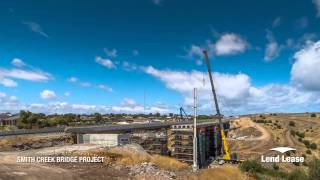 Timelapse shows duplication of SAs tallest road bridge [upl. by Odnumyar504]