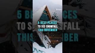 5 Places To See Snowfall In November In India  Tripoto Shorts [upl. by Avah]