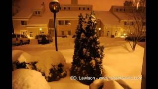 Feb 12 2011 Snowstorm amp Ice Storm Time Lapse Poughkeepsie NY [upl. by Rayburn]