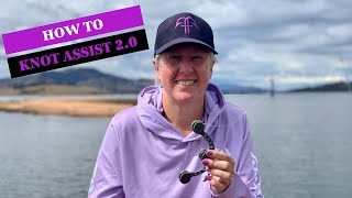 Knot Assist 20 A super EASY way to tie an FG KNOT 💜🎣 [upl. by Nnylharas45]