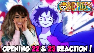 OVER THE TOP amp DREAMIN ON One Piece Opening 22 amp 23 REACTION [upl. by Eisseb]