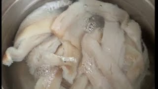 The Best Way To Desalt Salt fish  CodFish Quick amp Easy saltfish fast [upl. by Lladnor]